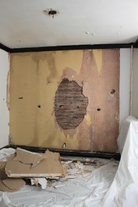 Drywall Removed
