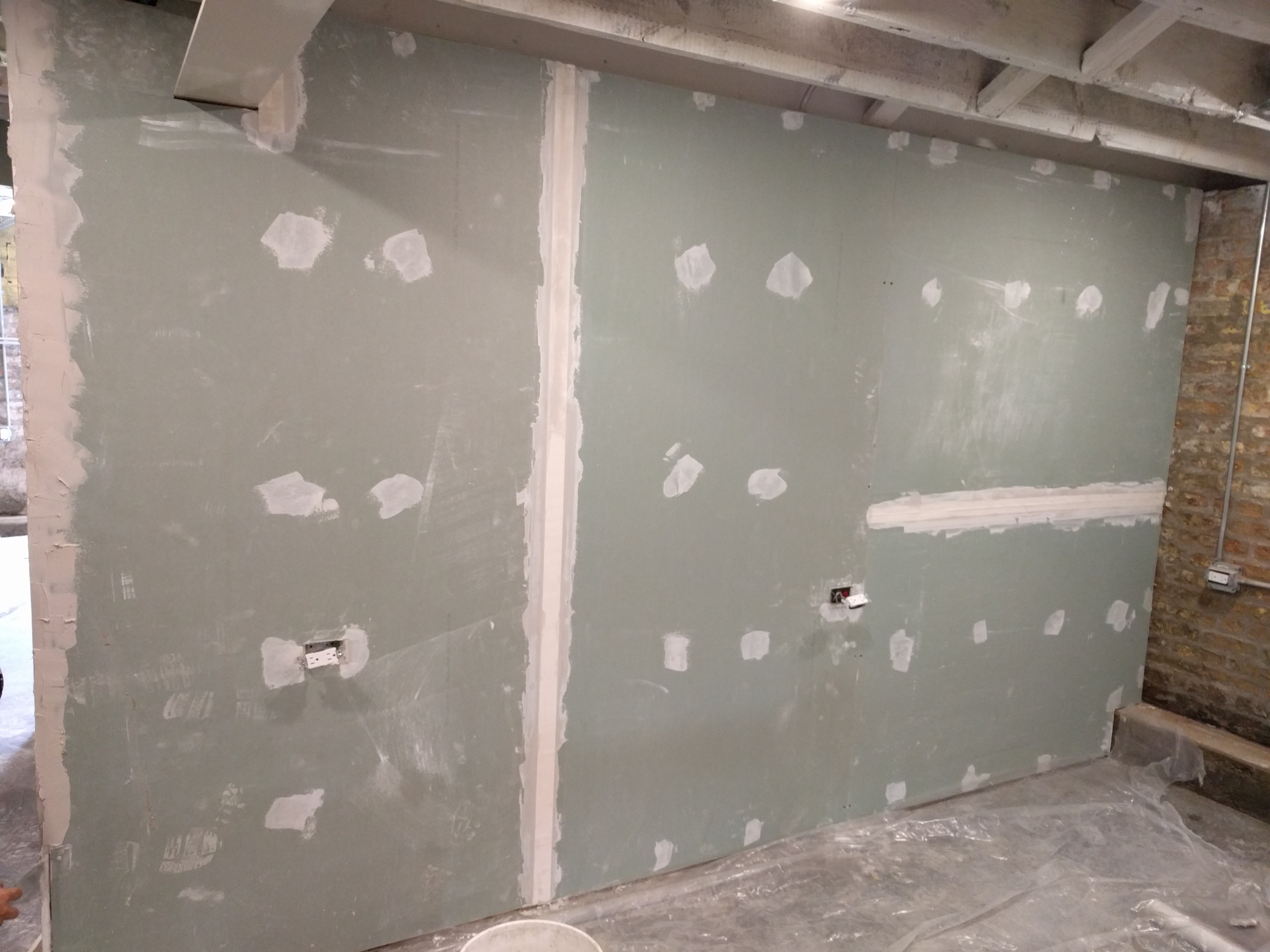 Basement Drywall Mudding and Taping – Two Flat: Remade