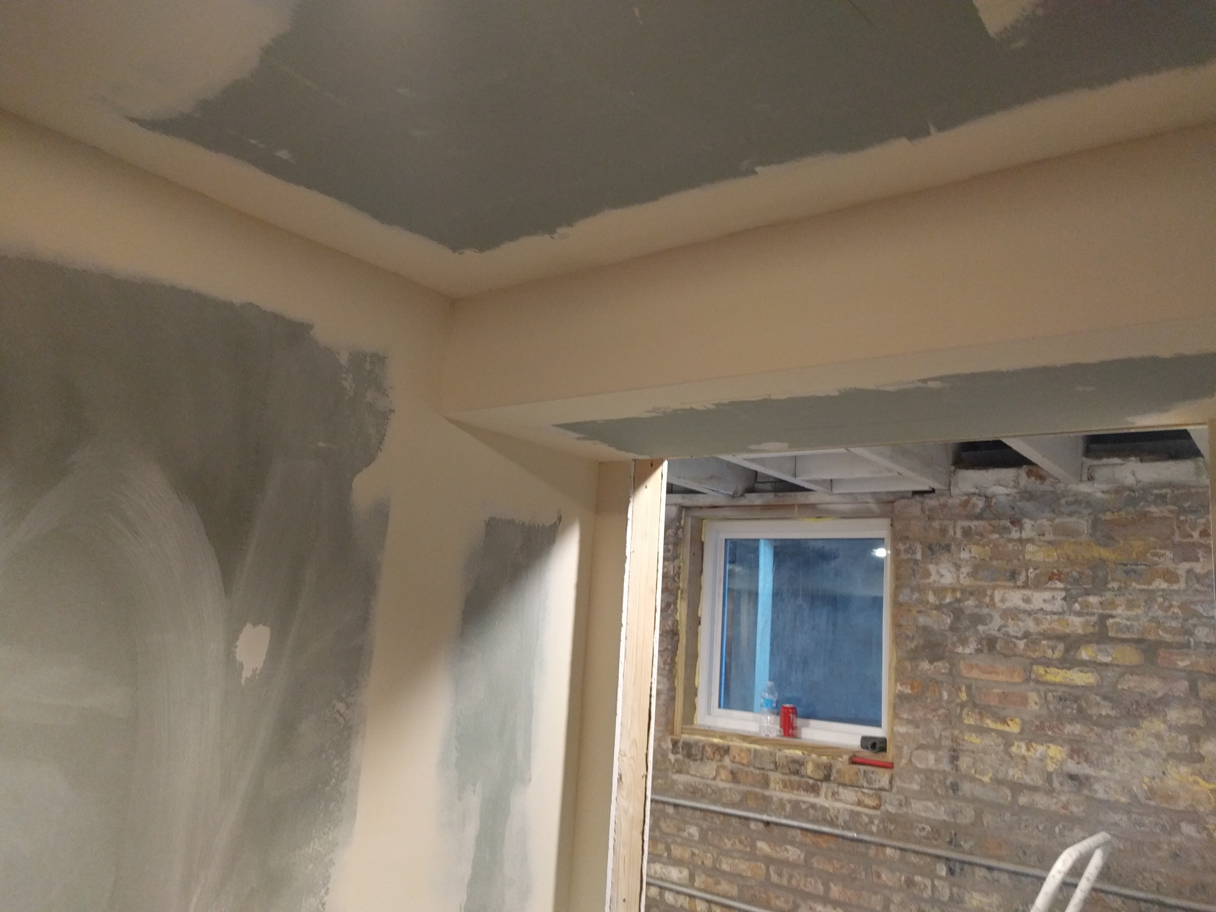 Basement Drywall Mudding and Taping – Two Flat: Remade